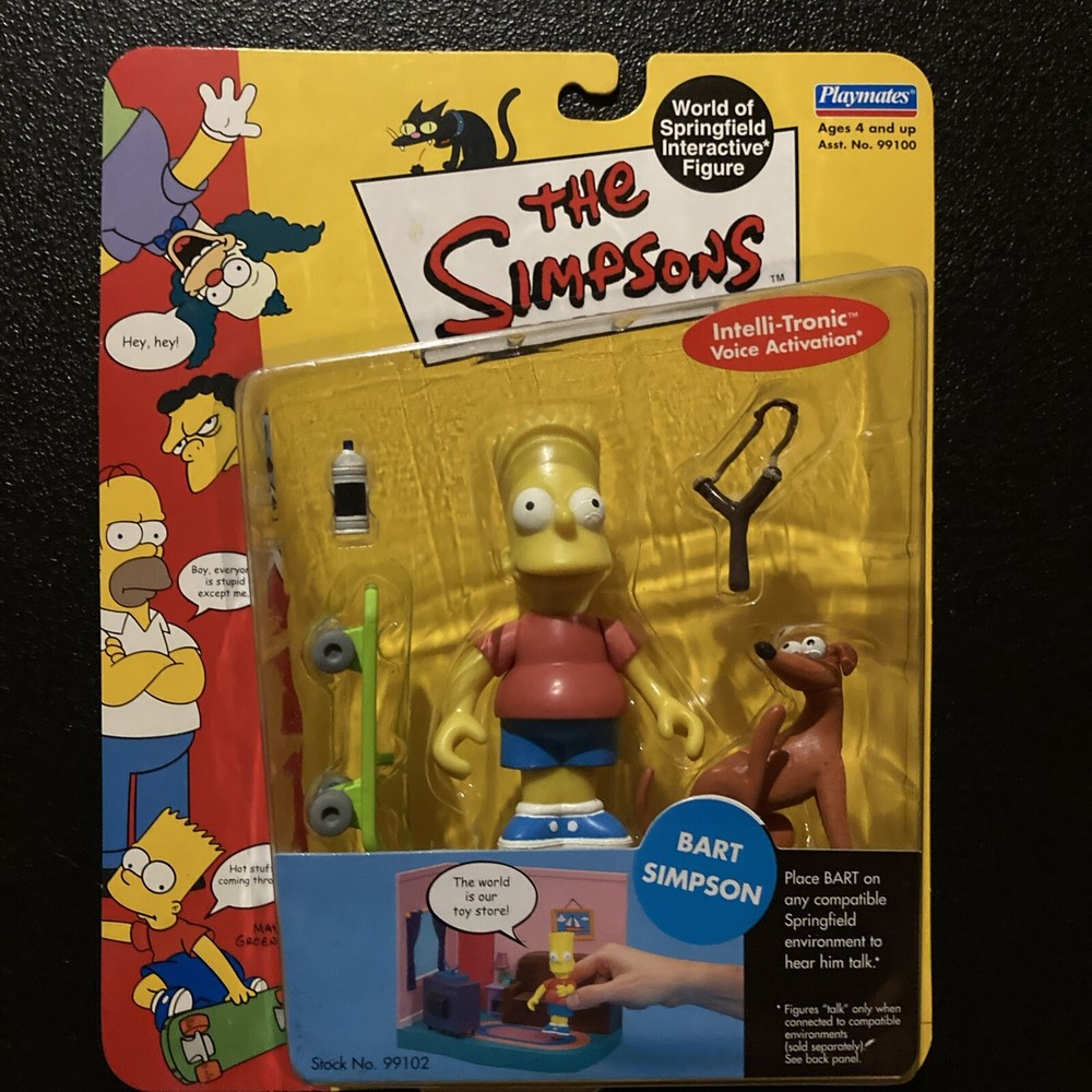 Playmates Toys Simpsons World Of Springfield : Bart Simpson Action Figure