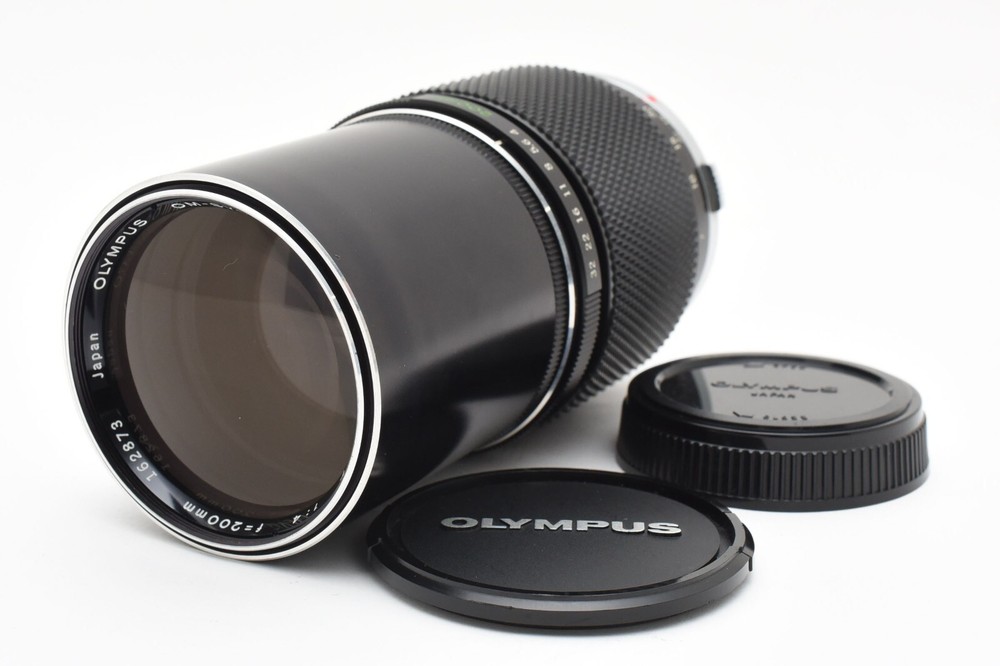 Near Mint Olympus OM E.Zuiko Auto-T 200mm f/4 Telephoto Lens Japan