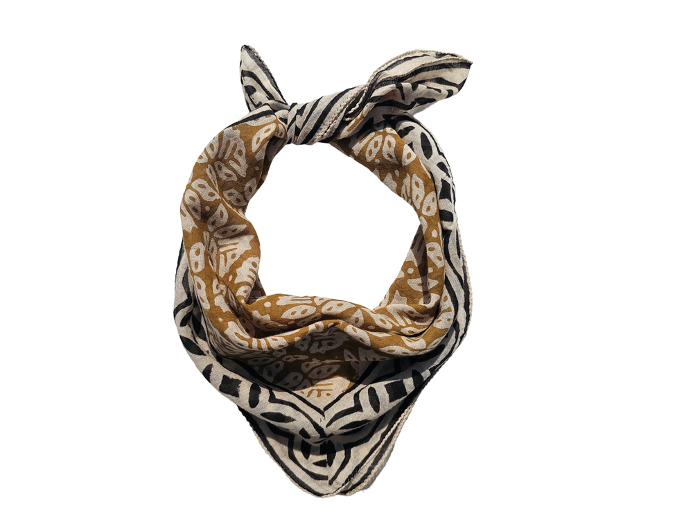 100% Cotton Bohemian Bandana Scarf Soft Boho Style Neckwear