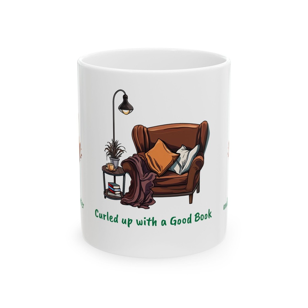 I am Doing Winter Curled up With a Good Book, Ceramic Mug 11oz, Coffee Tea Mug