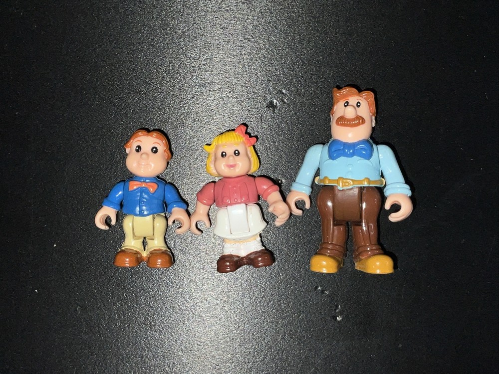 Miniature Dollhouse Family Figures Father Daughter Son Brother Sister Playskool Playset-image