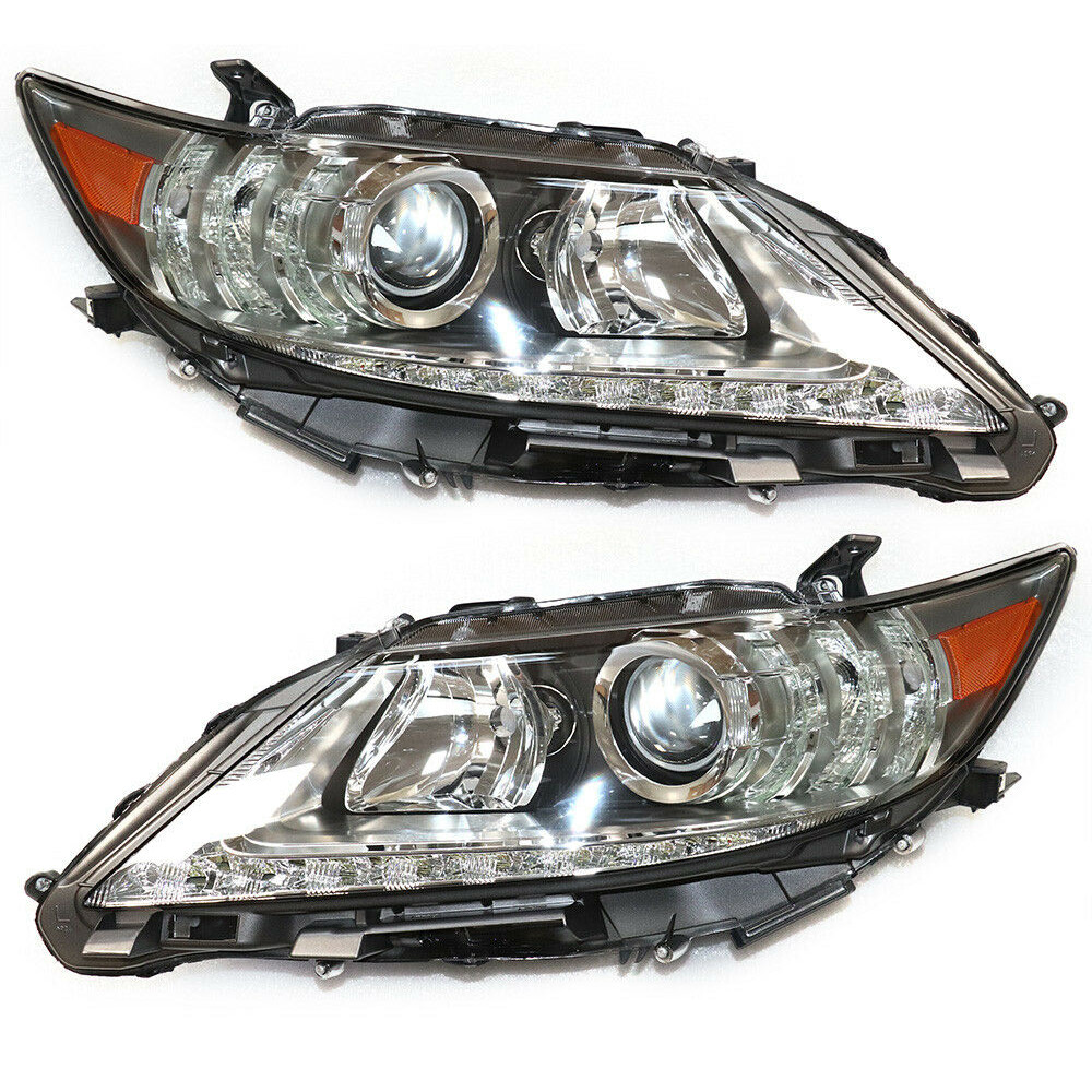 1 Pair Headlights LH+RH Halogen Headlamps For Lexus ES300h ES350 2013 2014 2015