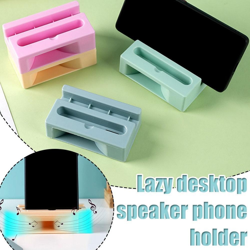 Portable Cell Phone Stand with Sound Amplifier Speaker for Desktop T7N7