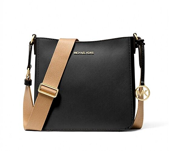 New Michael Kors Jet Set Travel Small Messenger Bag Black with Dust bag