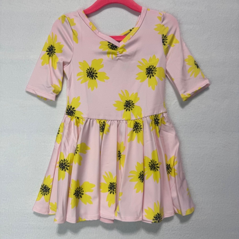 Dotdotsmile Pink Sunflower Dress Size 2T NWT  