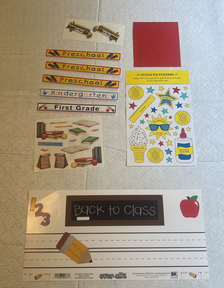 Back To School Scrapbook Supplies Lot-image