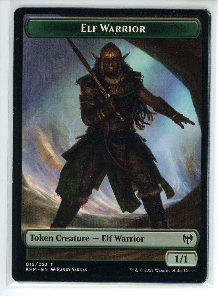 ELF WARRIOR // SERVO DOUBLE-SIDED TOKEN Kaldheim Commander #15//7 KHC(NM+)(MTG)