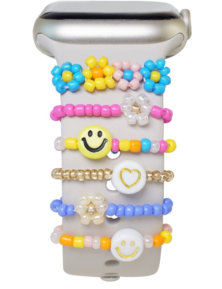 Heesch Watch Band Charms Compatible with Apple Watch Charms for Band Women Beads