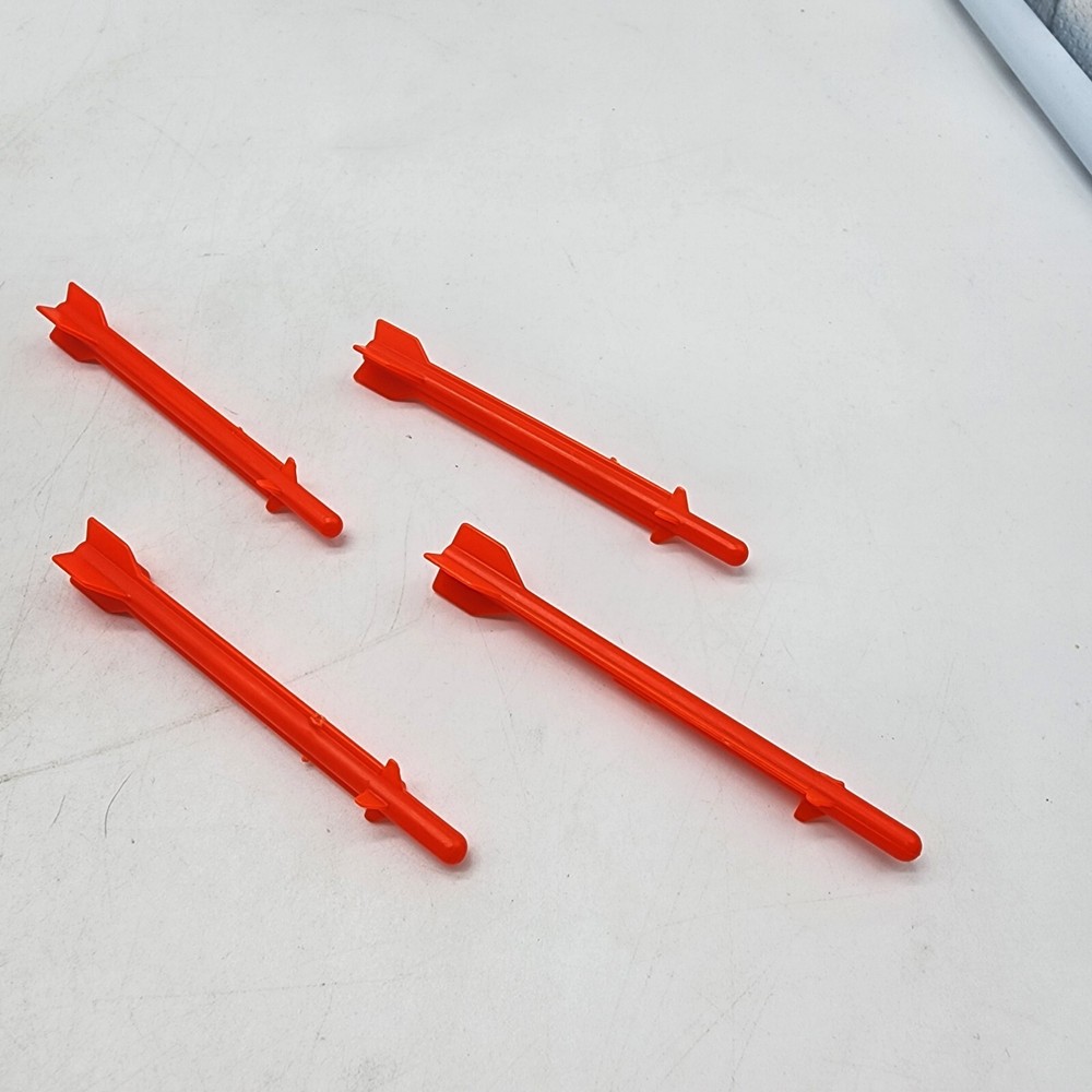 Lot Of 4 Vintage GI Joe 1987 MOBILE COMMAND CENTER Long Orange Missile Free Ship