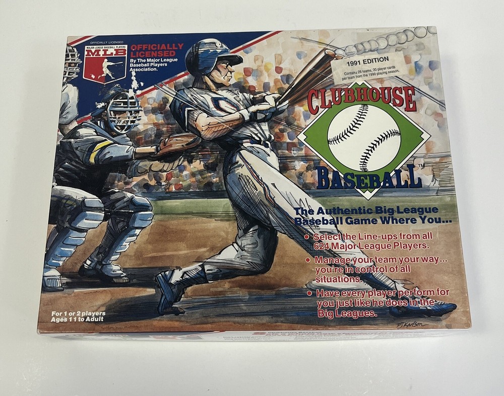 MLB 1991 Edition Clubhouse Baseball Board Game Extra Player Cards Complete