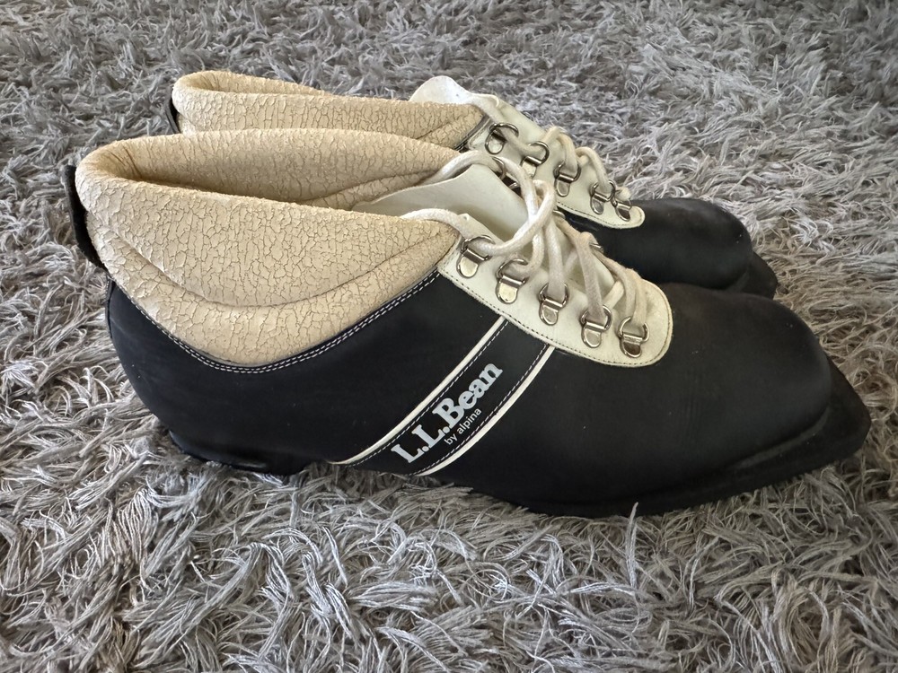 LL Bean Vintage Cross Country Ski Shoes/boots Men Size 44