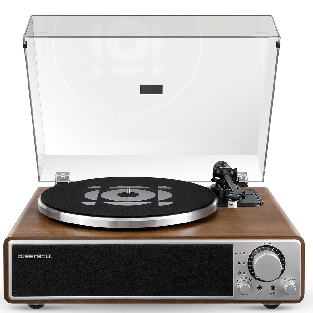 ONE-Q Bluetooth 5.4 HiFi Turntable with Built-in Speakers All-in-One Vinyl Record Player