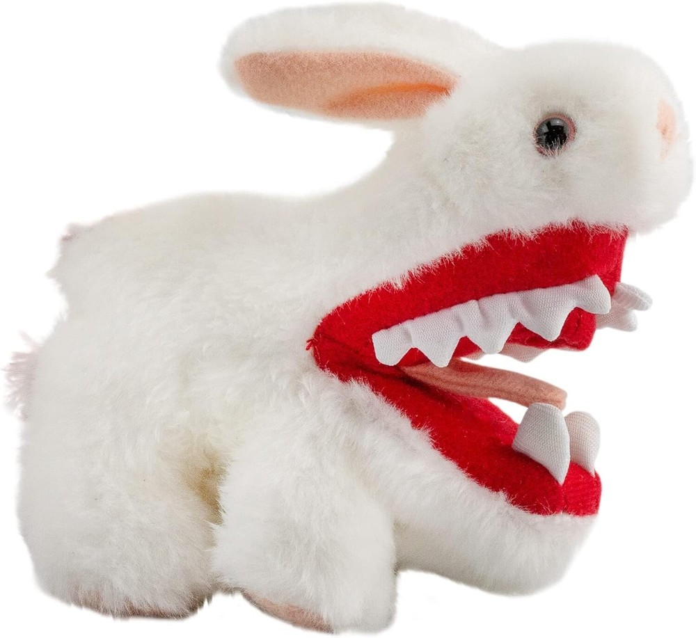 Monty Python Rabbit w/Big Pointy Teeth Plush Toy (Mini Size); Stuffed Evil Bunny