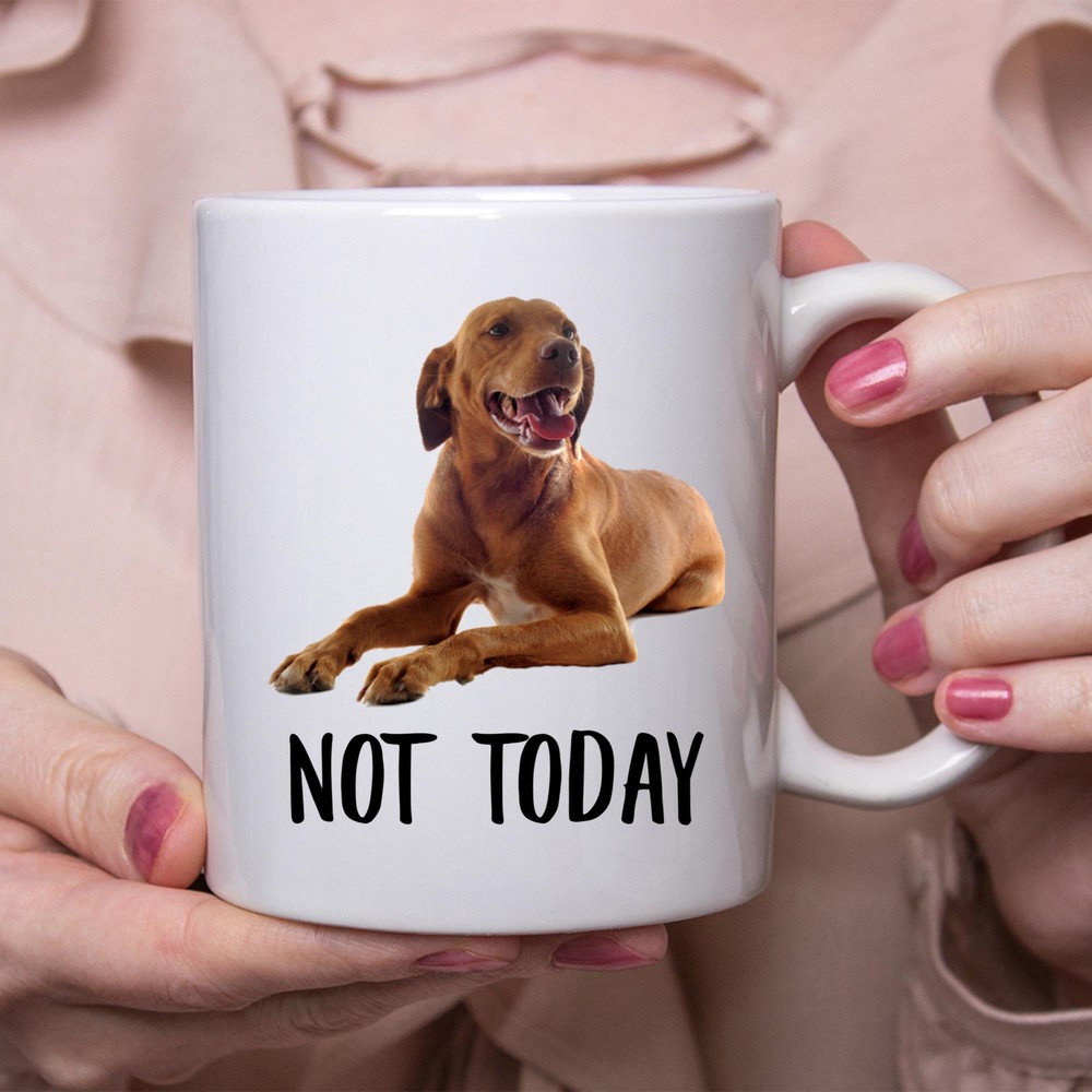 Funny Vizsla Coffee Mug - Lazy Dog Gift for Dog Moms