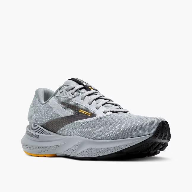 BROOKS 110437 ADRENALINE GTS 24 RUN/WALK ALLOY/GOLD SHOE SNEAKERS $160 NIB MEN