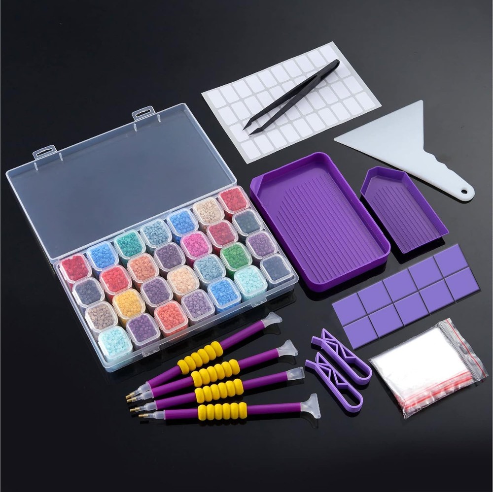 KTCLCATF 56PCS DIY Diamond Painting Tools and Accessories Kits Multiple