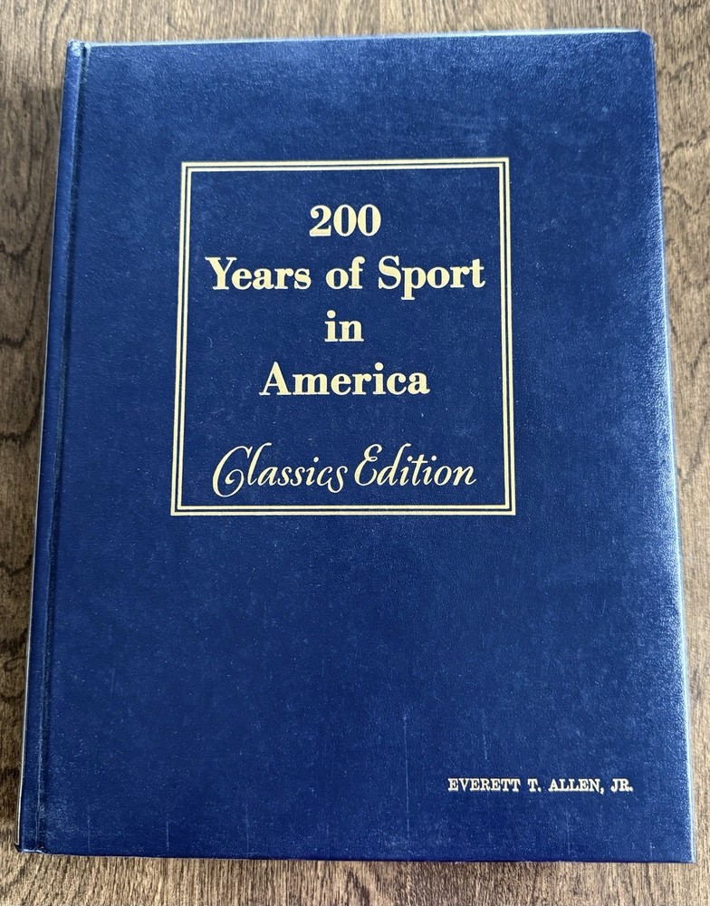 200 Years of Sport in America Classics Ed. Blue Leather Bound Vintage 1976