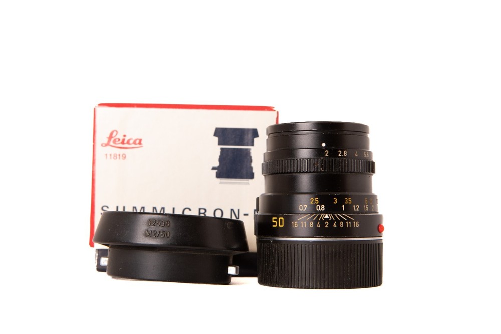 Leica 50mm f/2 Summicron-M V4 E39 Lens with Original Box 11819