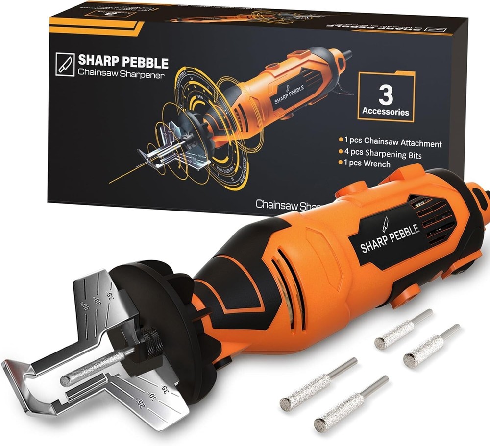 Portable Electric Chainsaw Sharpener Kit with Chain Saw Sharpener Tool  