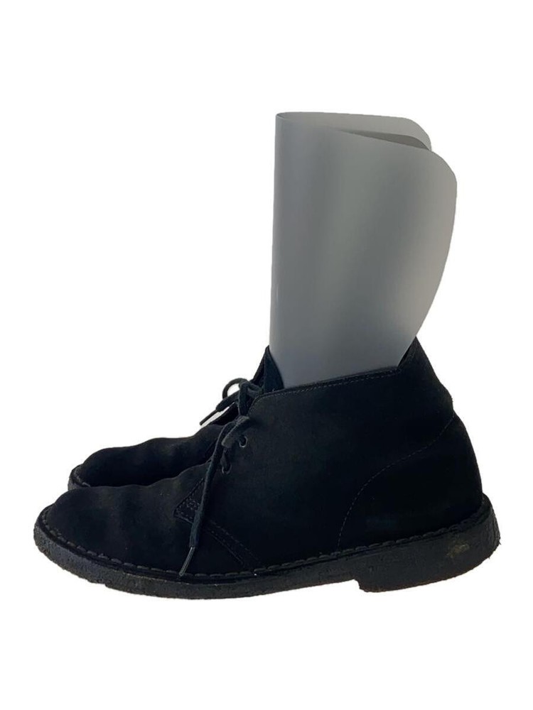 Clarks Lace-Up Boots/Us8.5/Blk/Suade 535