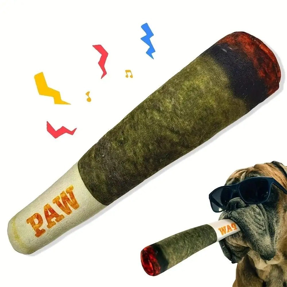 Puppy Interactive Joint Sound Toys Cigarette For Small Resistant Squeak Dogs