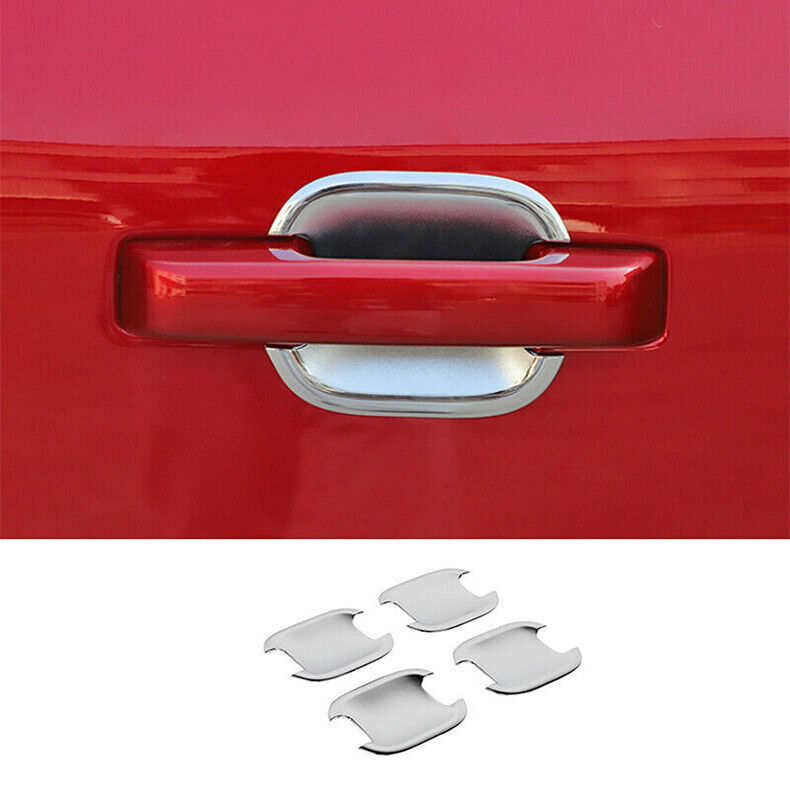 For Ford F-150 2021-2025 Chrome Car Exterior Door Handle Bowl Cup Cover Trim 4x