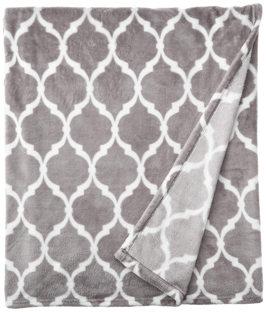 Ogee Lightweight Throw Blanket Premium Microlight Design Spread, Oversize, Ul...