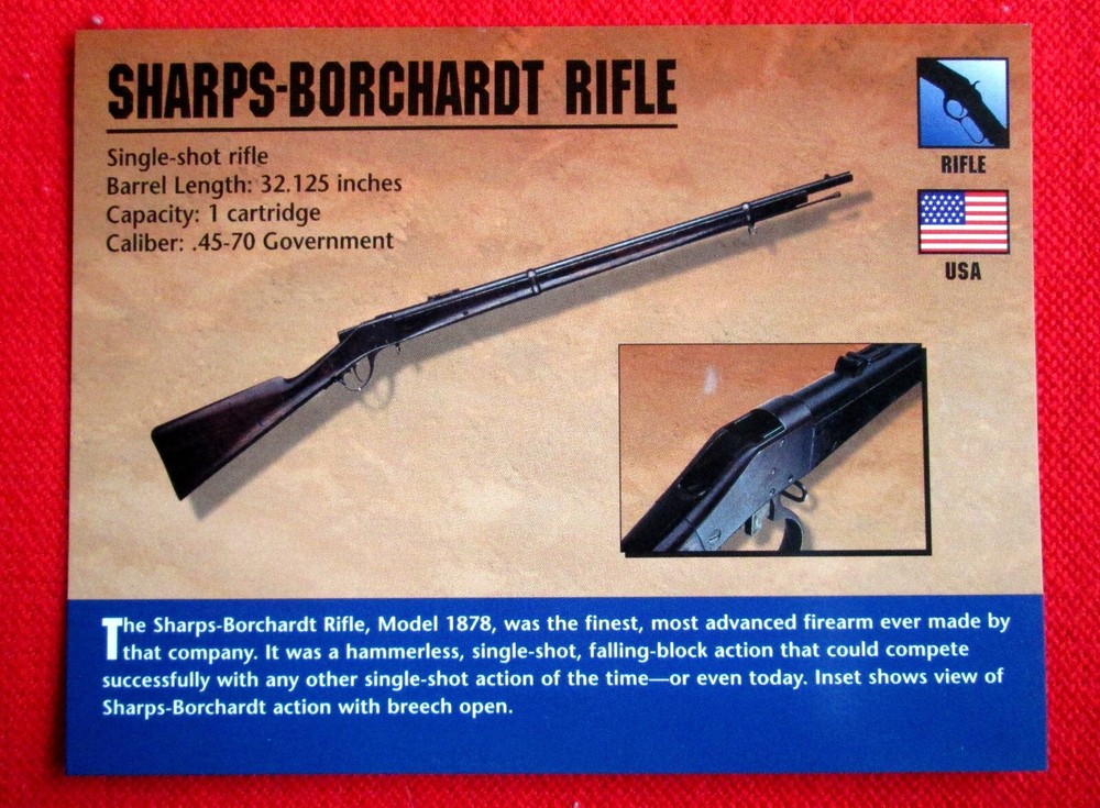 Sharps Borchardt Rifle Classic Firearms Photo Card u