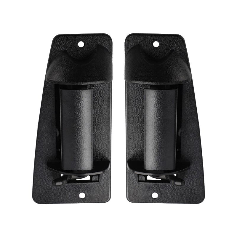Black Textured Exterior Door Handle for Extended Cab Left Right Replacement