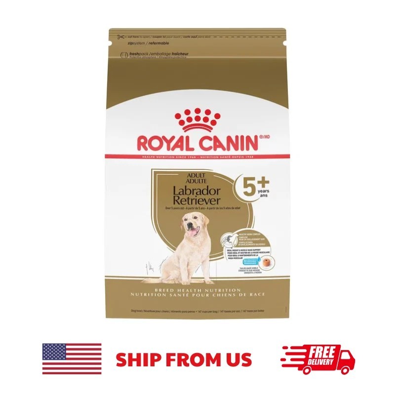 Royal Canin Breed Health Nutrition Labrador Retriever Adult 5+ Dry Dog Food 28lb Bag  