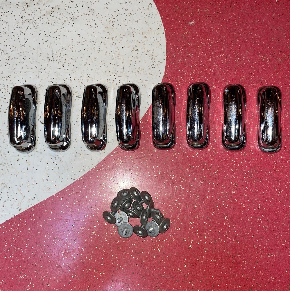 Vintage Set Of 8 Slingerland Snare / Tom Drum Lugs w/ Mounting Screws - Chrome