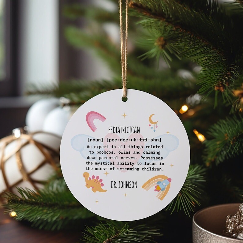 Pediatrician Gift, Pediatrician Ornament Personalized, Pediatrics, Gift for P...