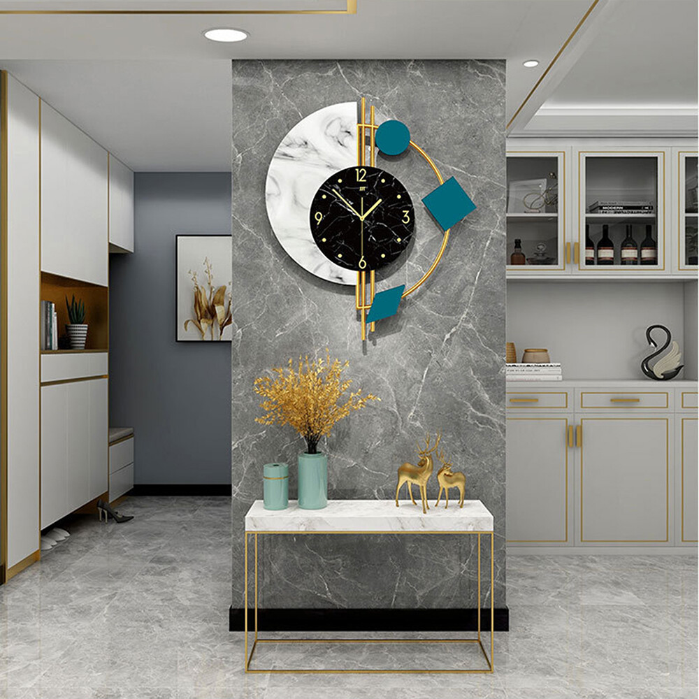 Nordic Wall Clock Watch Creative Living Room Silent Luxury Home Decor Wall Clock