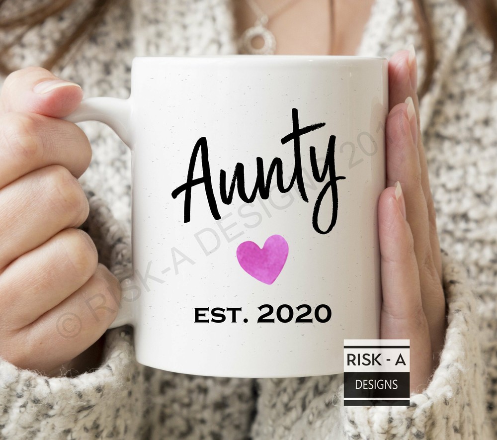Aunty Gift Aunty Est 2020 Mug Womens Gift Auntie Gift Auntie Mug Pregnancy