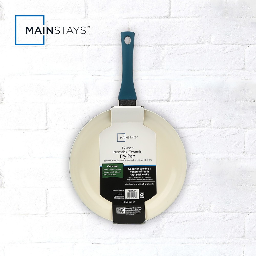 12-Inch Ceramic Aluminum Nonstick Frying Pan for Even Heating