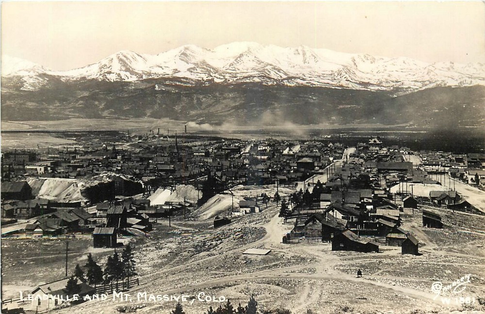 1940s Mt. Massive Colorado Leadville Sanborn W-1561 RPPC Postcard 25-6733