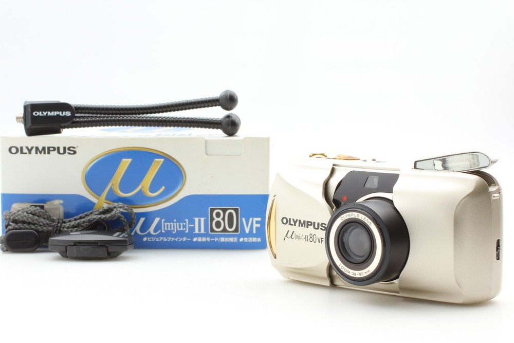 Olympus Mju μ II 80 VF Point & Shoot Film Camera in Mint Condition with Original Box