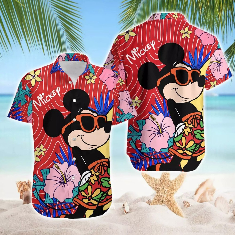 Mickey Summer Beach Aloha Summer Trip Family Vacation 3D Hawaii Shirt US Size