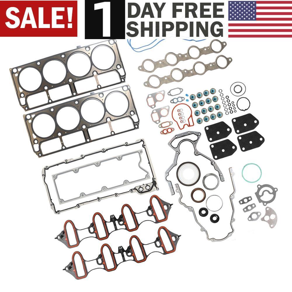 Complete Gasket Kit for Chevy Tahoe Suburban GMC Yukon Buick Rainier 5.3L 4.8L V8 Engines