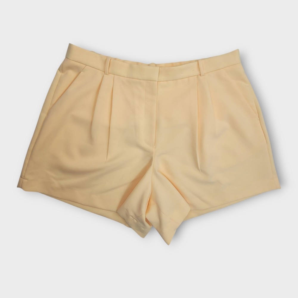Abercrombie & Fitch Curve Love Tailored Shorts Size 18 Yellow 5