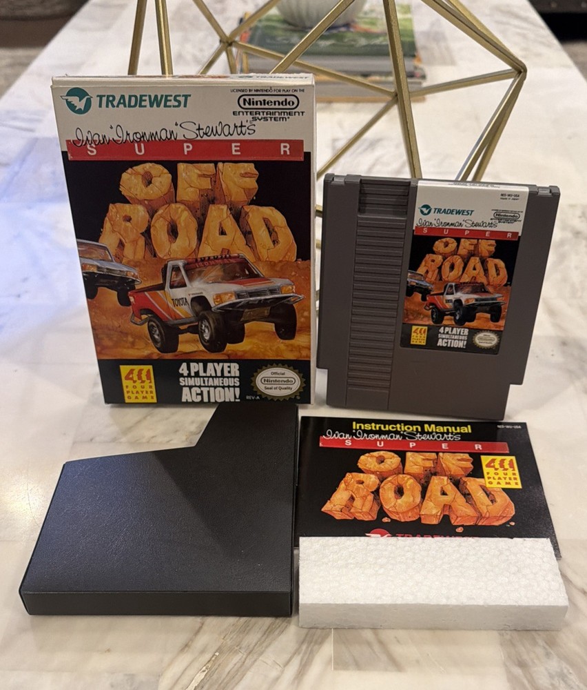 Super Off Road NES Complete CIB Box Manual Tested Authentic