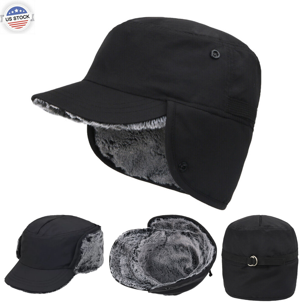 Winter Thermal Fur-Lined Hunting Hat with Earflaps for Men and Women
