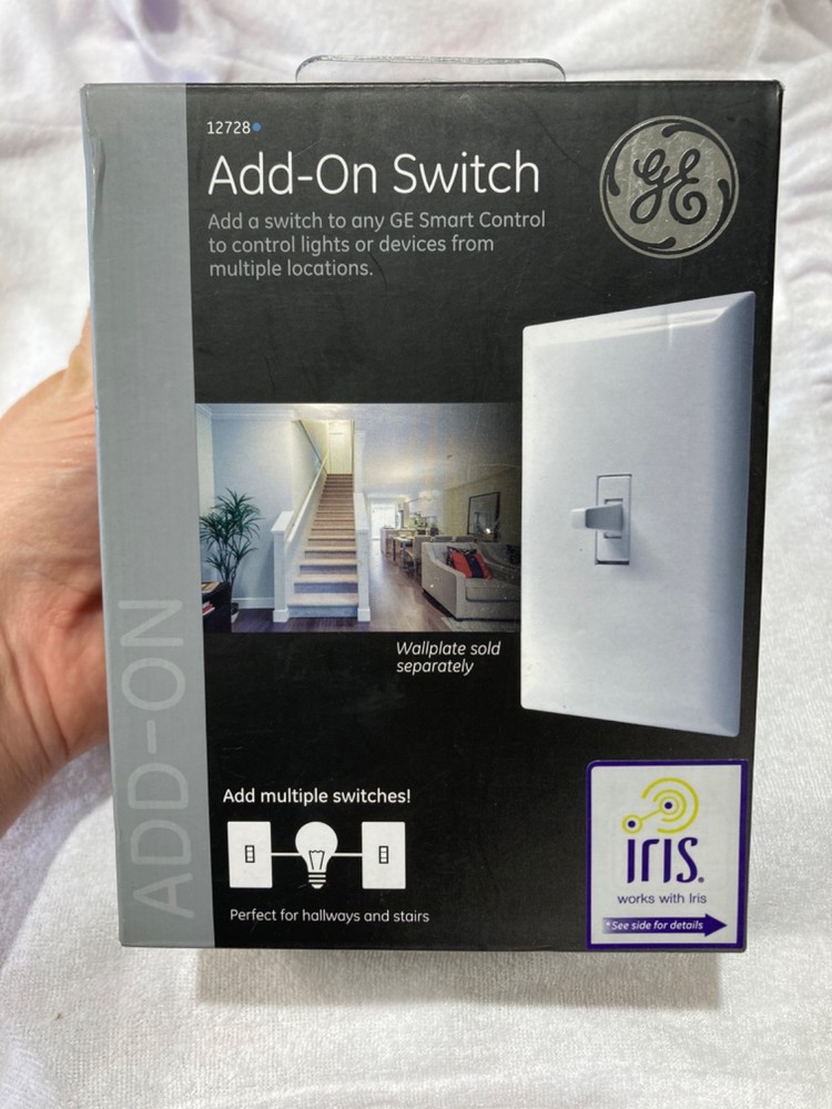 GE 12728 Add-On Toggle Switch for Smart Home Control