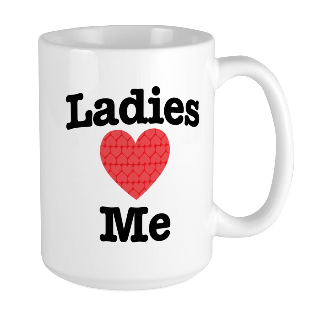 CafePress Ladies Heart Me Coffee Mug, Large 15 oz. White Coffee Cup (176142213)