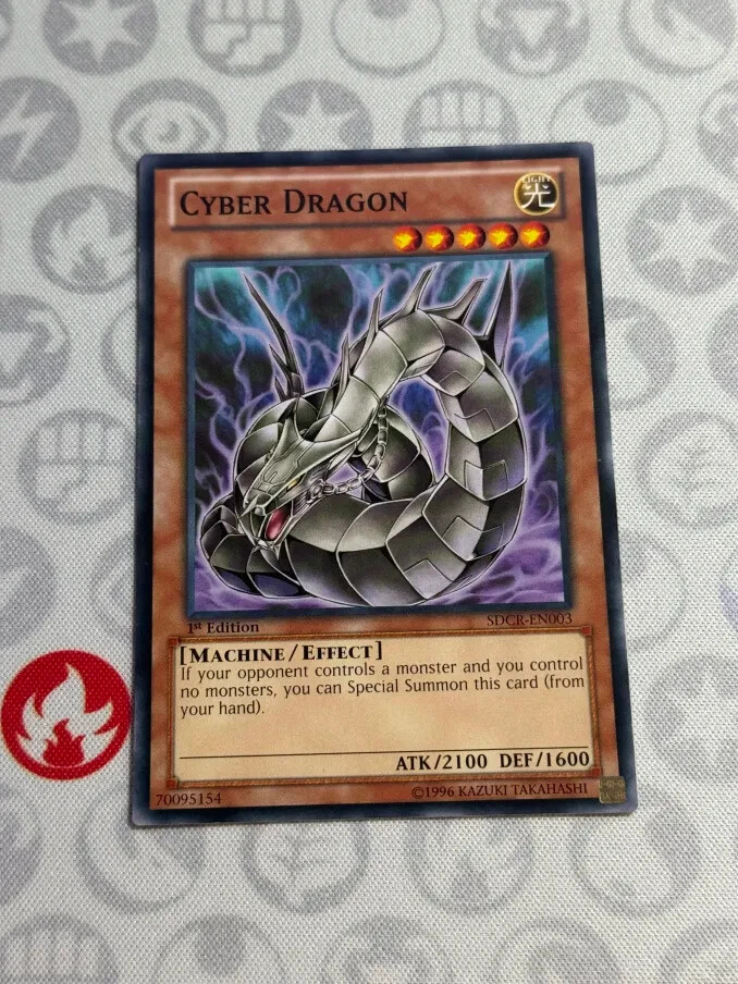 Cyber Dragon SDCR-EN003 Common NM Yugioh Alternate Art Card