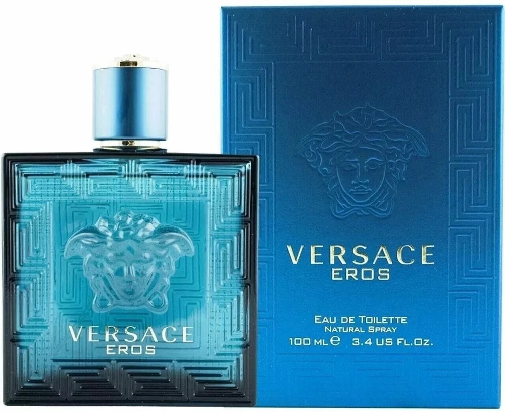 Versace Eros Eau de Toilette for Men 3.4 oz Spray Sealed Box