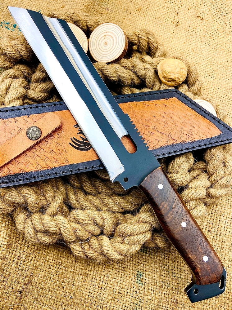 Custom Handmade High Carbon Steel Tactical Bowie Hunting Knife FI 555