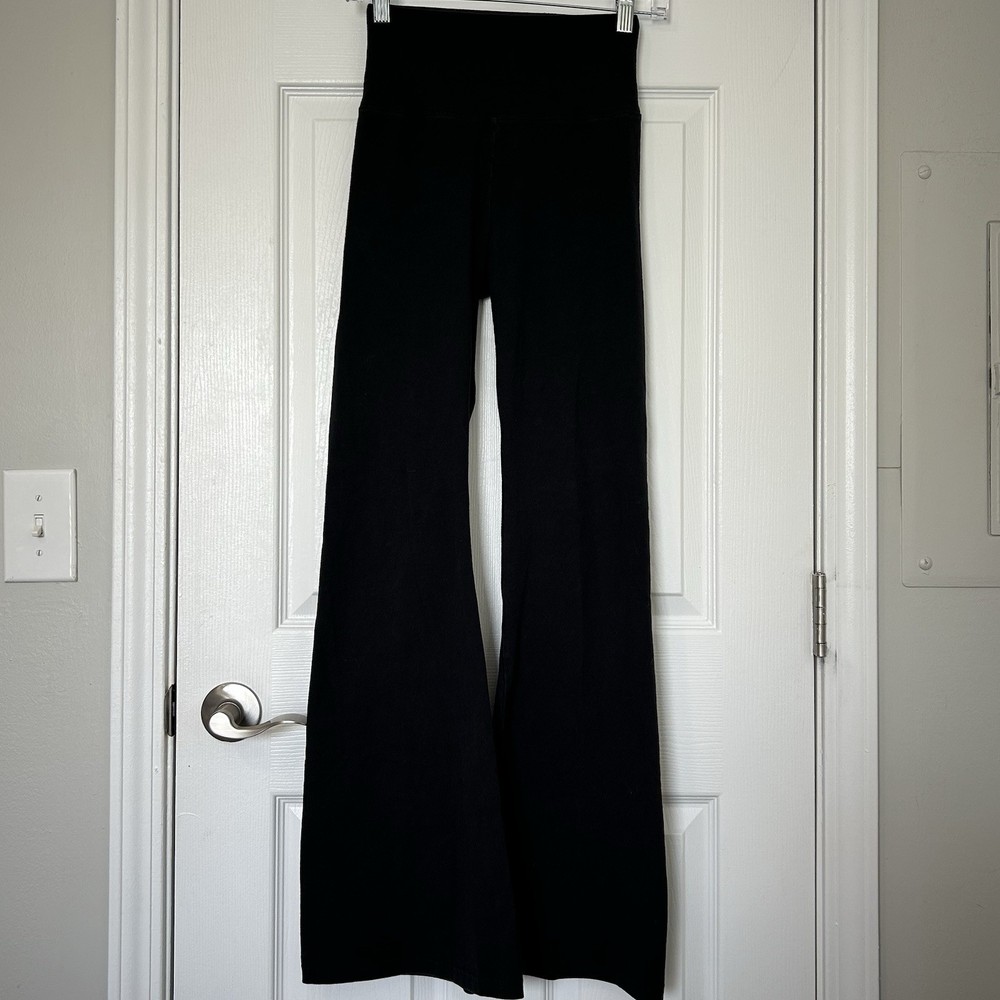 Offline by Aerie OG Foldover Flare High Rise Black Leggings Athleisure Style
