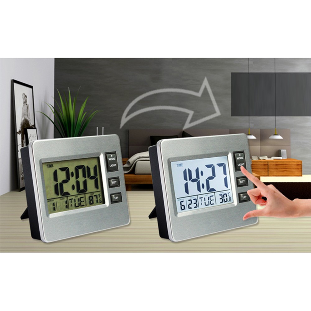 Luminous Digital Alarm Clock with Night Light for Bedroom or Student Desk