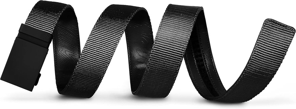 Durable Men's Black Nylon 40mm Ratchet Belt - Perfect Fit for All Occasions